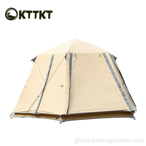 9kg Beige Outdoor Family Camping Automatic Tent